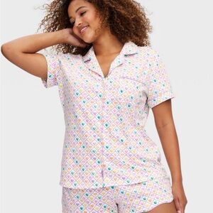 Roller Rabbit Multicolor Geometric Pajama Set